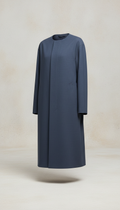 Slate Blue Minimalist Lightweight Coat