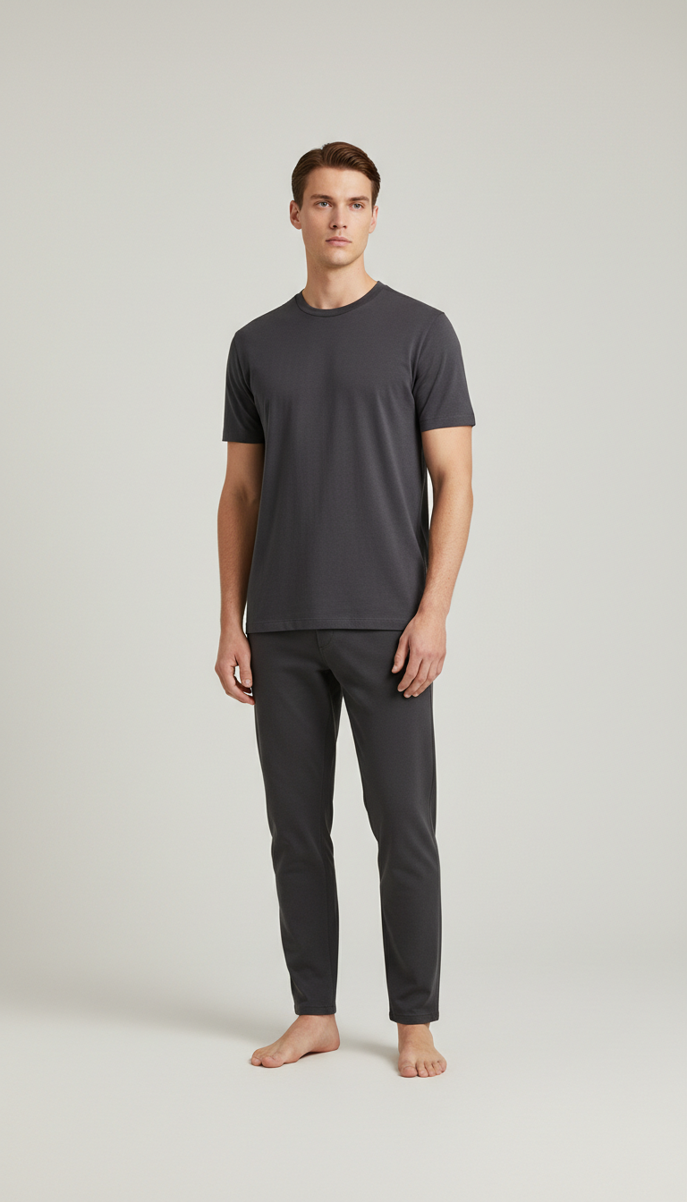 Sand Refined Crewneck Tee